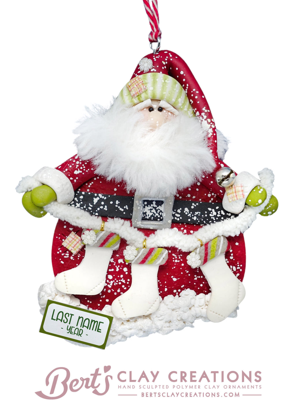 Whimsey Christmas - Santa with stockings