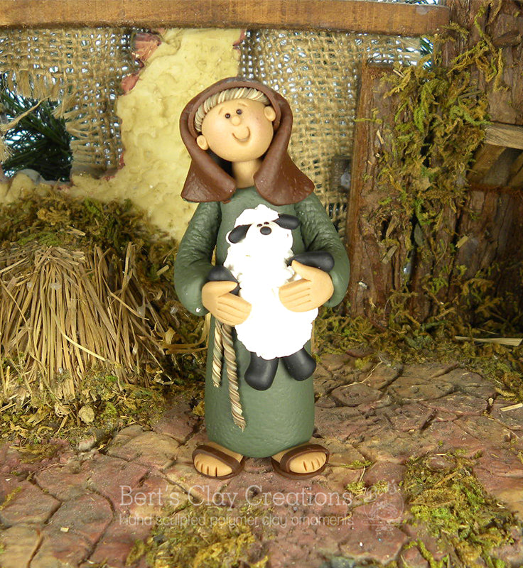 Nativity - Shepherd NEW - Bert's Clay Creations