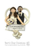 CUSTOM Bride & Groom Heart Bust Ornament Submission Quote - Bert's Clay Creations